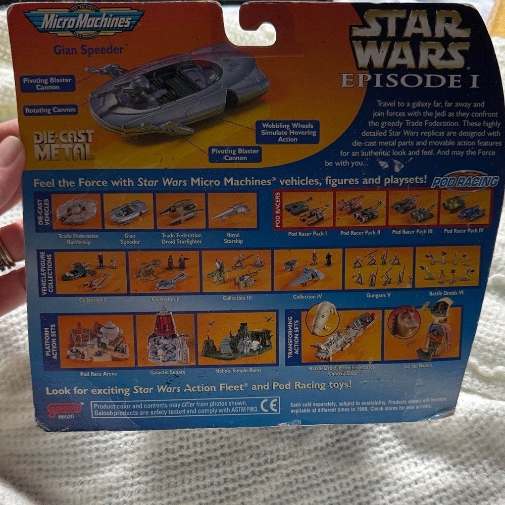 Star Wars Episode I Die-Cast Metal Gian Speeder - Picture 2 of 4